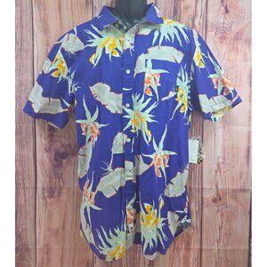 Vans Classic Fit Tropical Floral Short Sleeve Shirt Large